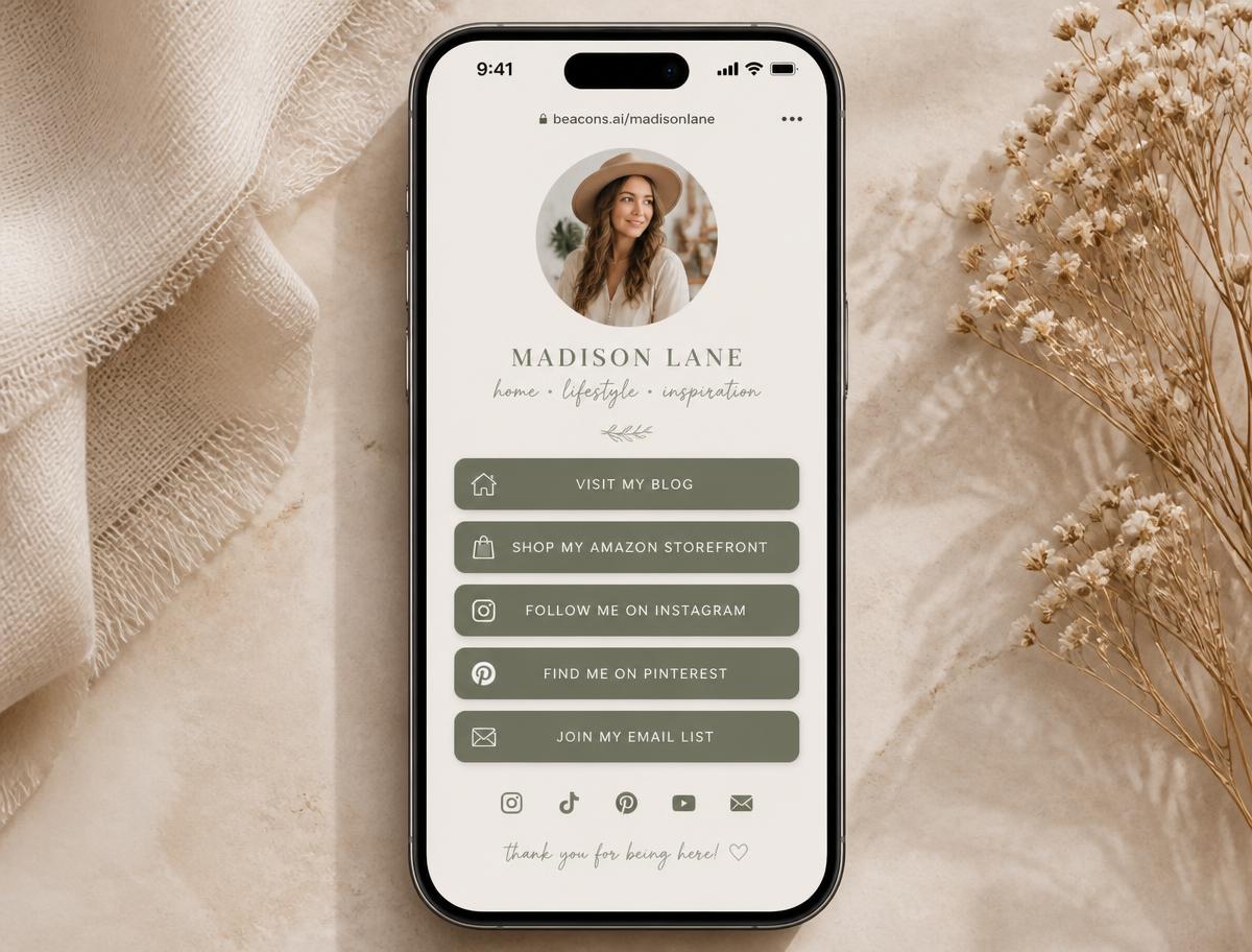 Beacons Link-in-Bio Page